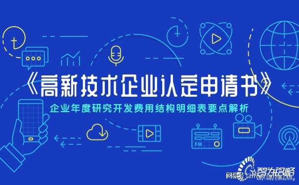 凯时k8官网，《高新技术企业认定申请书》年度研究开发费用结构